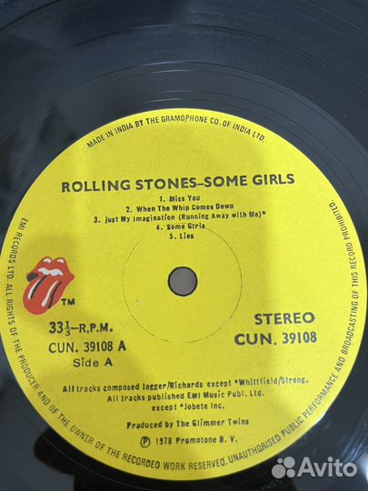 Пластинка The Rolling Stones - Some Girls