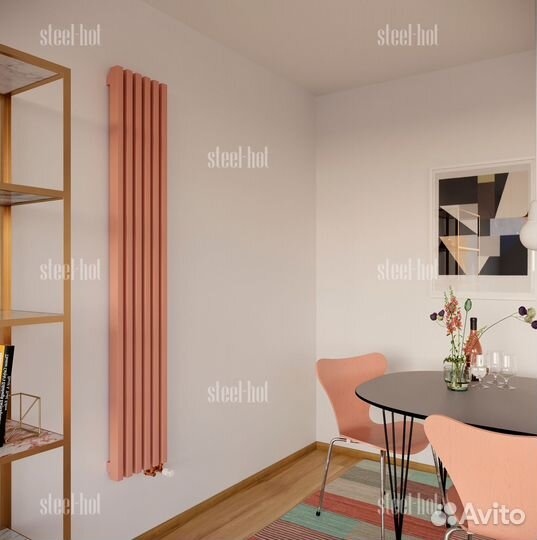 Вертикальный дизайн радиатор Steel V от производит