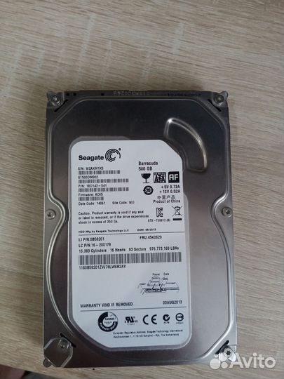 Жесткий диск Seagate barracuda 500gb