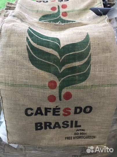 Мешки из под зелёного кофе