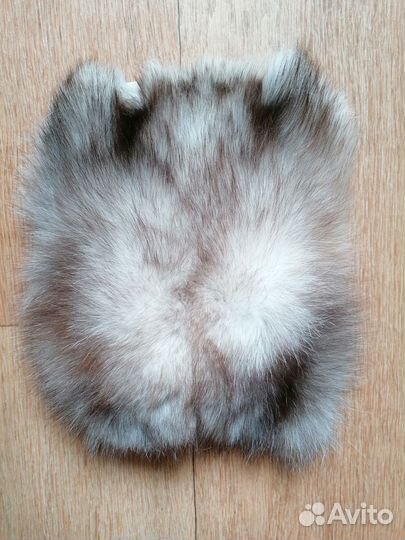 Шкурка песцовая, распоротая шапка