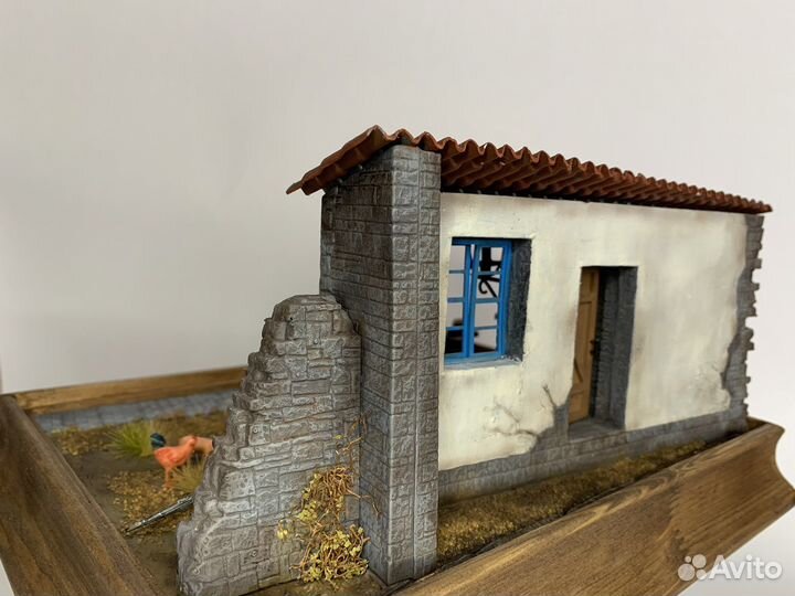 Диорама «Мотоцикл BMW R-12 с коляской»