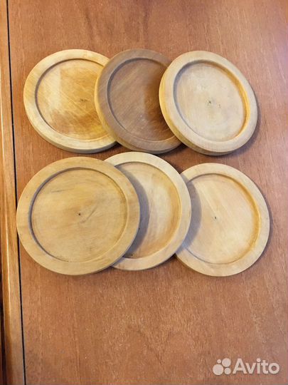 Подставки под стаканы деревянные