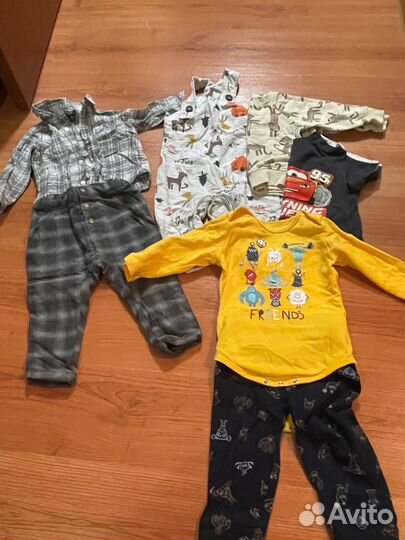 Вещи на мальчика пакетом 80-86-92