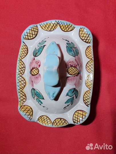 Шкатулка ларец. Гжель, майолика