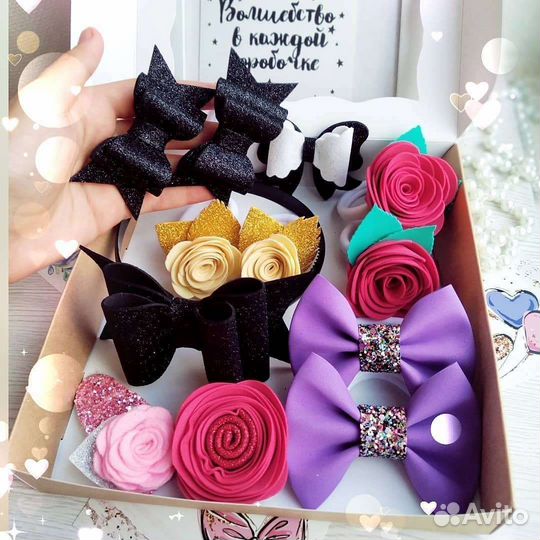 Бантики, заколки, резинки, ободки, повязки