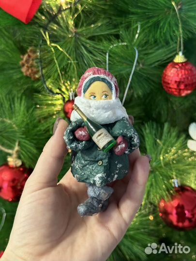 Елочные игрушки ватные