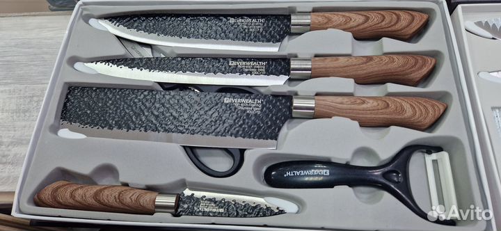 Набор ножей кухонных сталь 6 предметов Daniks