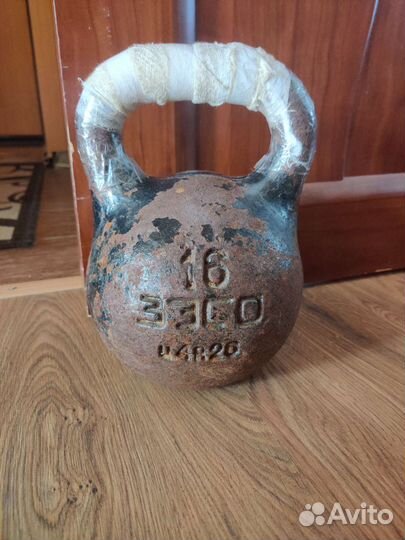 Гиря 16 кг СССР