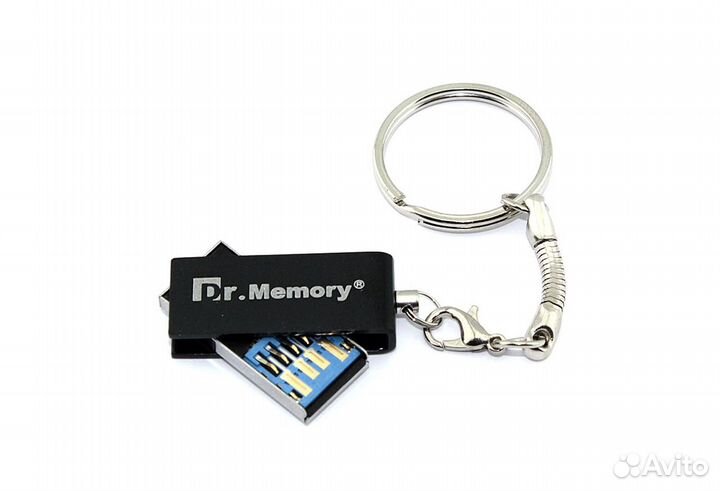 Флешка USB Dr. Memory 005 8Гб, USB 3.0, серебро