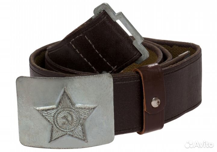 Ремень солдатский со звездой в ассортименте