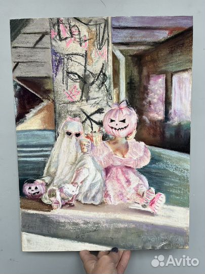 Картина пастелью 