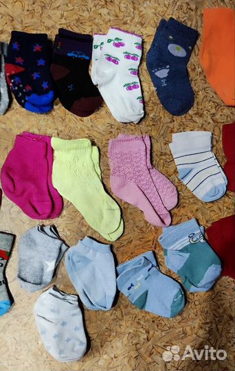 Носки пакетом на девочку до года