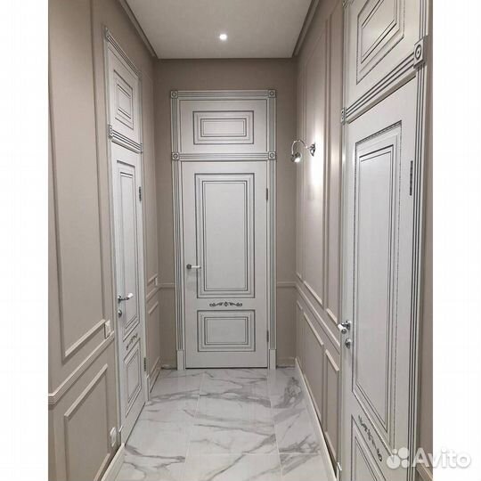 Межкомнатная дверь PSU-13 Бланжевое дерево со стеклом