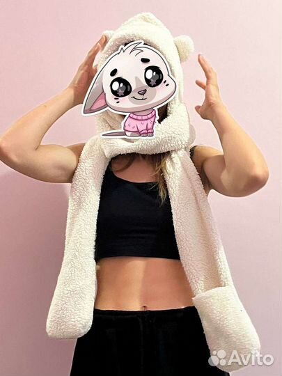 Шапка с ушками