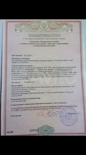 Участок 6,1 сот. (СНТ, ДНП)