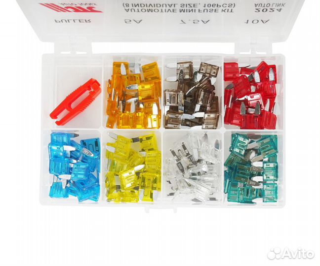 Предохранитель 5-30А мини 106шт. в боксе JTC