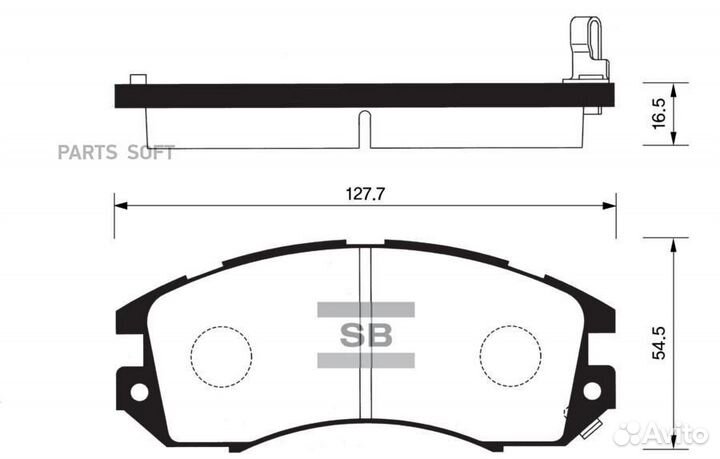 Sangsin brake SP1120 ррр»ррґРєРё срсррррср РґРёсрєррІсрsubaru Legacy1.8-2.2 89-94/Impreza 1.6-2.0 92