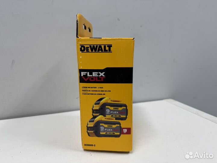 Новый АКБ dewalt 20V/60V MAX FlexWolt 9Ah DCB609-2