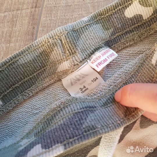 Zara штаны для мальчика 104 2шт + лонг