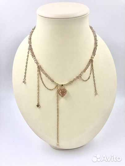 Чокер в стиле Pinterest персиковый