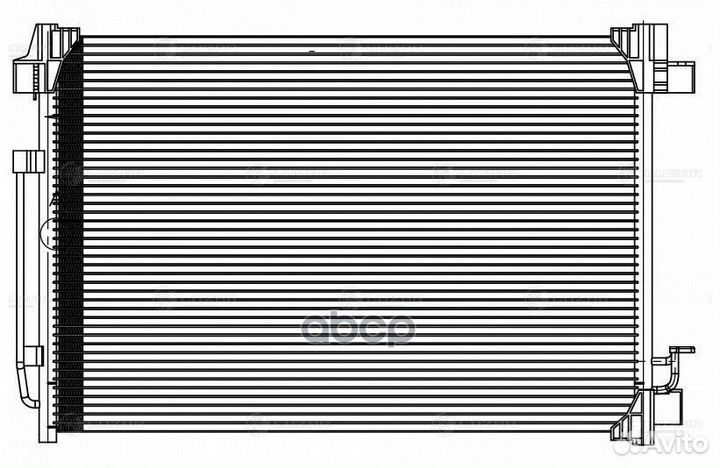 Радиатор кондиц. для а/м Nissan Murano II (Z51)