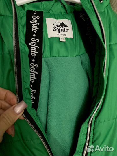 Теплый зимний комбинезон 86-92