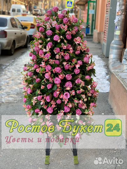 Венки из живых цветов (только из живых)