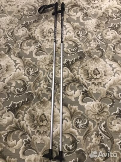 Лыжные палки,лыжи 185см,ботинки 39р