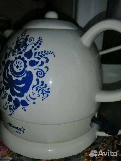 Чайник электрический гжель