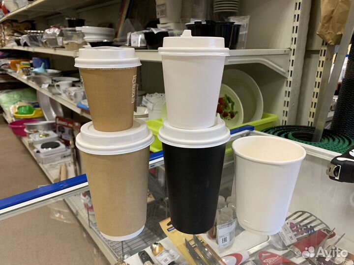 Стакан бумажный 450мл двуслойный