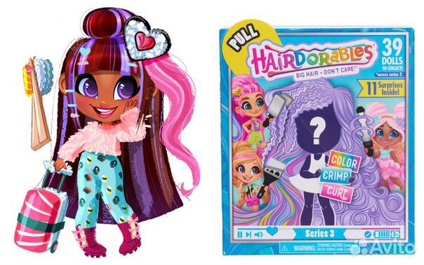 Новая Hairdorables 3 Серия Sushi skylar оригинал