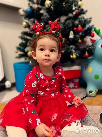 Платье для девочки 92 / новогоднее нарядное