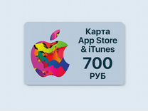 Пополнение 700р Apple ID App Store iTunes