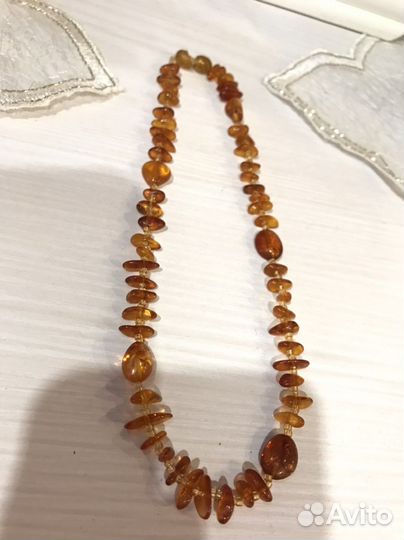 Бусы янтарные