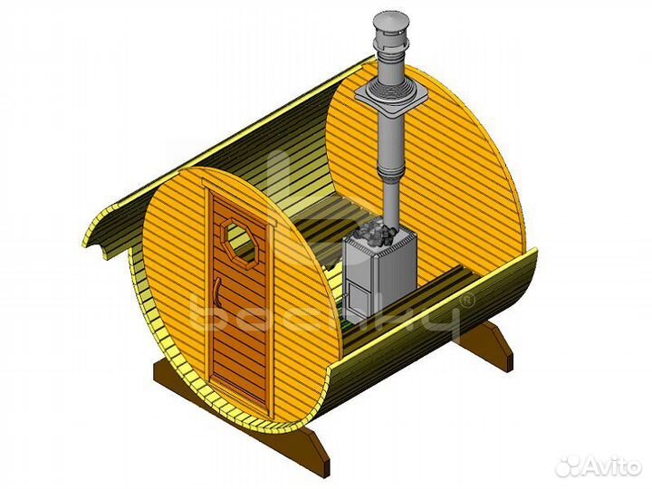 Баня бочка