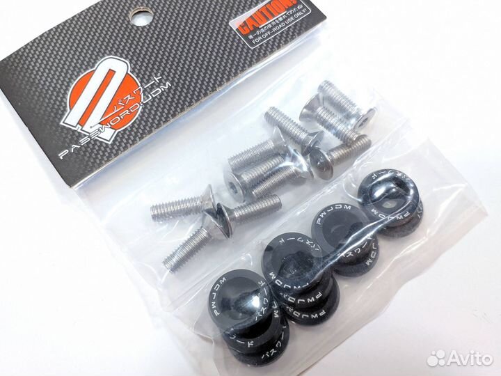 Черные шайбы и винты M6 для электросамокатов