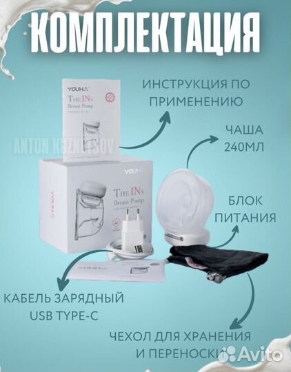 Молокоотсос электрический новый