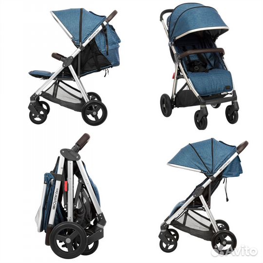 Коляска прогулочная Oyster Zero Regatta с накидкой