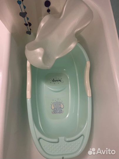 Ванночка для купания с горкой
