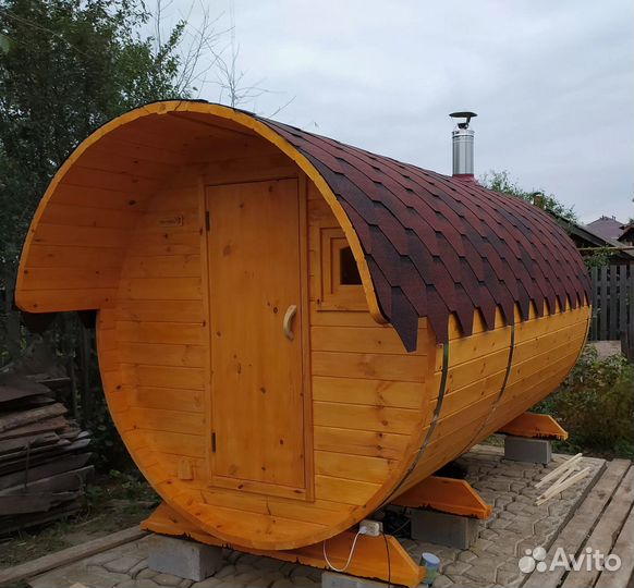 Баня бочка 4 метра из ели