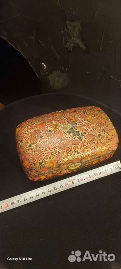 Старинная коробочка. Шкатулка. Роспись