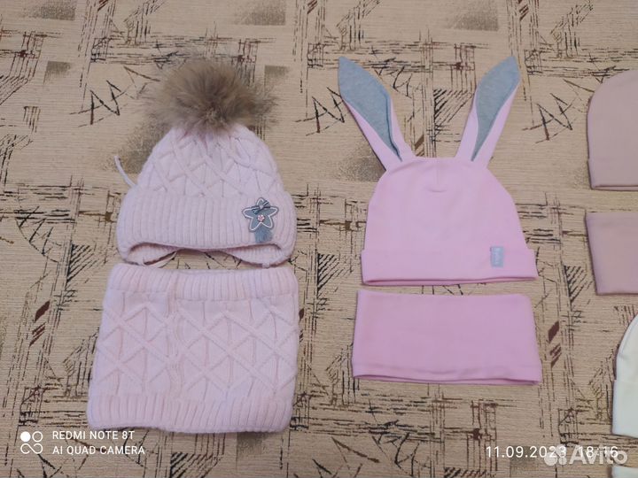 Комплект шапка, снуд