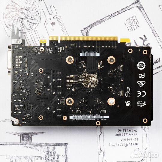 Видеокарта MSI GTX 1650 ventus XS 4Gb