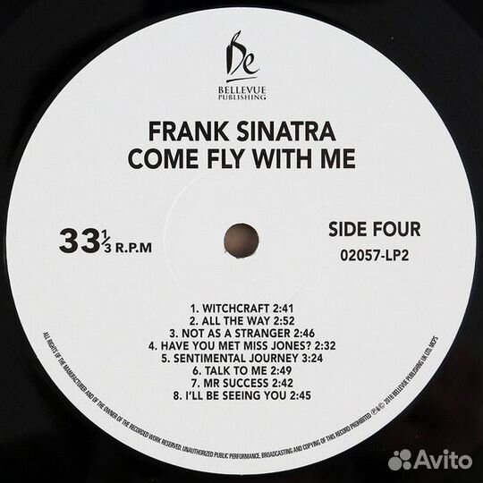 Виниловая пластинка Frank Sinatra - Come Fly With