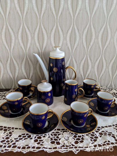 Сервиз кофейный кобальт