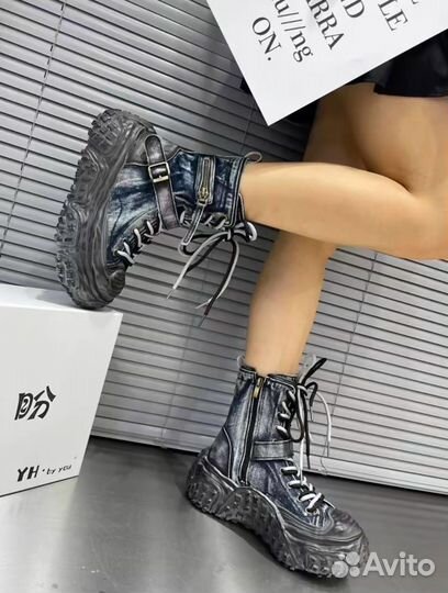 Ботинки Demonia black boots