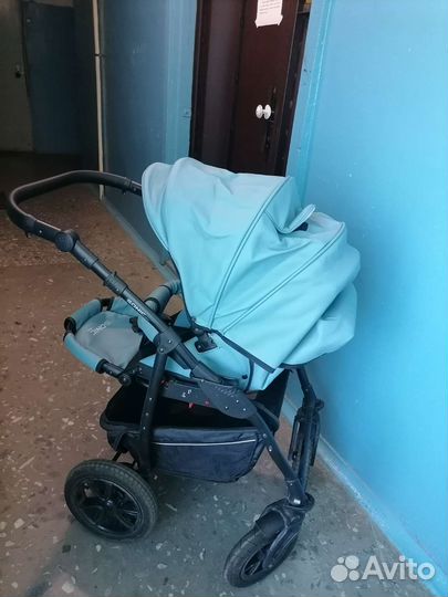 Коляска 2 в 1 эко кожа
