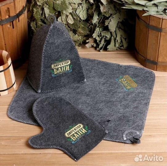 Шапка для бани, лежак