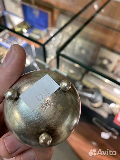 Солонка серебро 84 проба